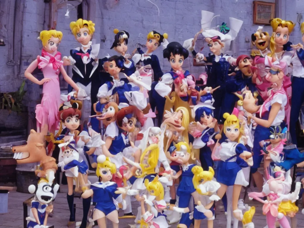 Image similar to Sailor Moon in Wallace and Gromit