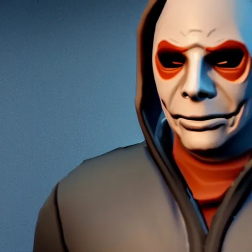 Image similar to Michael Myers in Fortnite 4K quality super realistic