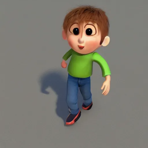 Prompt: https://kreativos.net/propuestas/img-propuestas/cd1fb84a9ae9f9dd7f83972a866068c6.jpg, boy character 3d, walking, toon,
