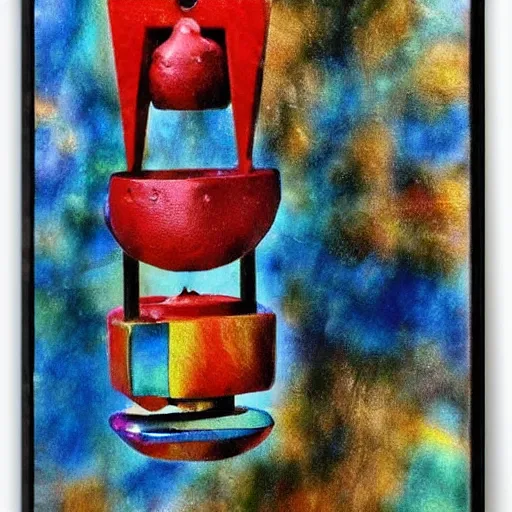 Image similar to another time piece ringing the bell, abstract surreal