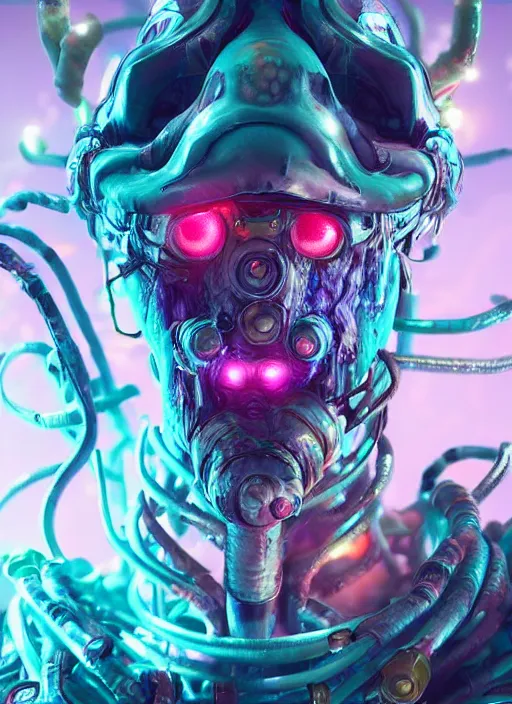 Image similar to glowwave portrait of biopunk biome from borderlands 3, au naturel, hyper detailed, digital art, trending in artstation, cinematic lighting, studio quality, smooth render, unreal engine 5 rendered, octane rendered, art style by klimt and nixeu and ian sprigger and wlop and krenz cushart.