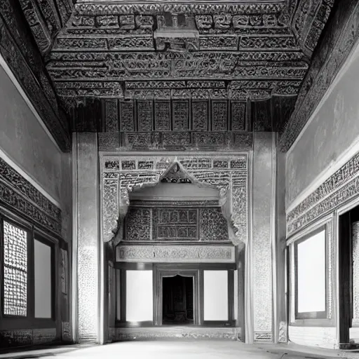 Prompt: interior of a tangam palace, architectural photography