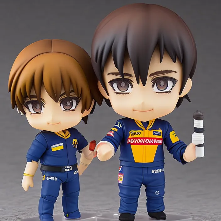 Image similar to fernando alonso, an anime nendoroid of fernando alonso, figurine, detailed product photo