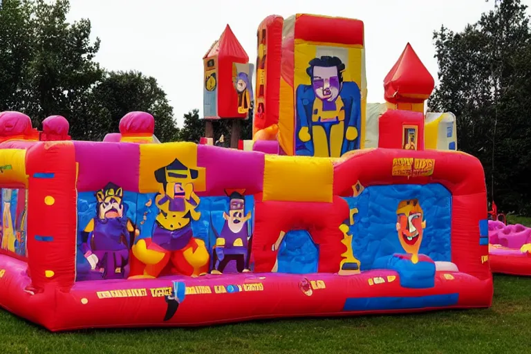 Image similar to rammstein bouncy castle