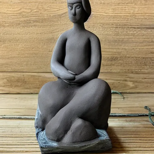 Image similar to lufy clay statue