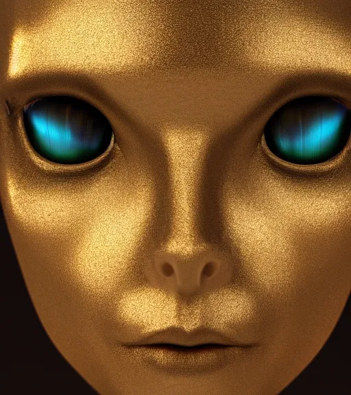 Prompt: close up portrait of a female iridescent ghost, cinema 3d 8K render