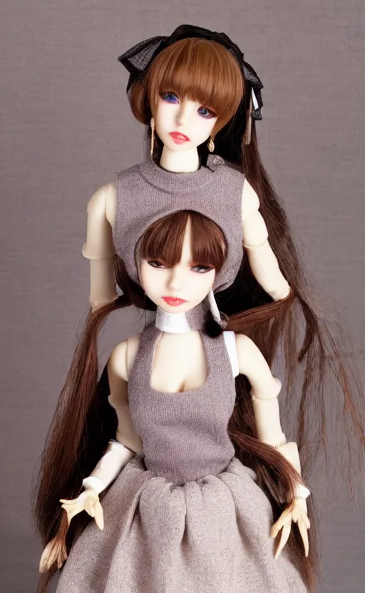 Image similar to dollfie in Sleeveless turtleneck baroque dress