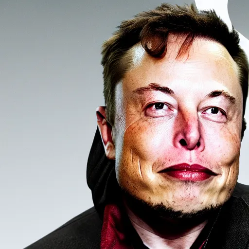 Image similar to elon musk with tusks