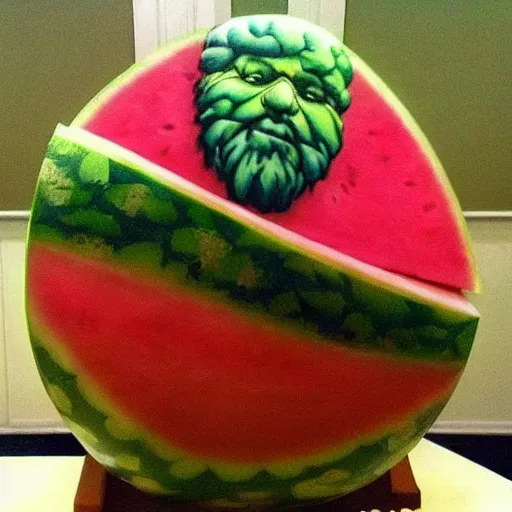 Image similar to bob ross watermelon hybrid