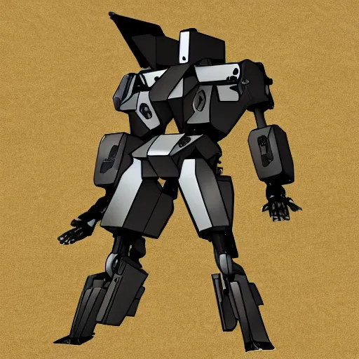 Prompt: the Metal Gear mecha