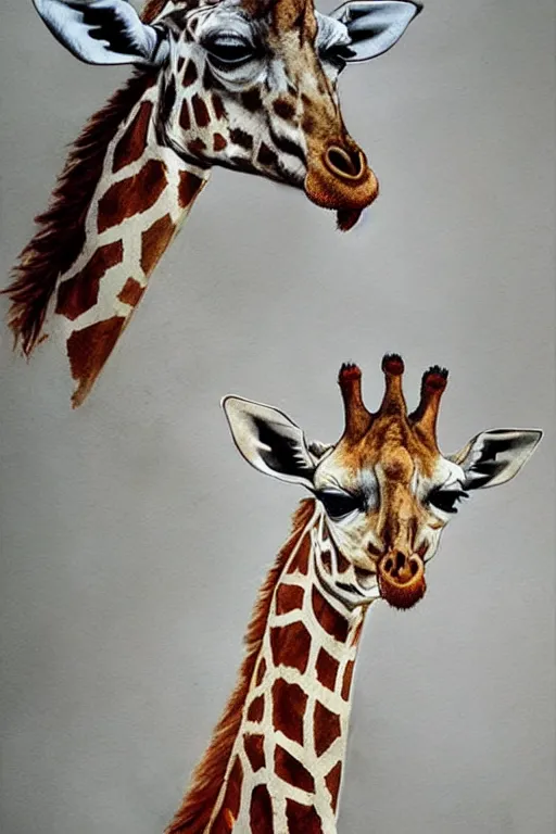 Image similar to giraffe, agnes cecile, beautiful