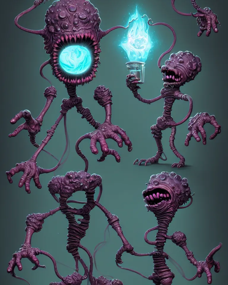 Prompt: your mom is a cosmic horror by bruce brenneise and wayne haag, photorealistic digital concept art, illustration, in the style of cuphead, trending on cgsociety, trending on zbrush central, very intricate zbrush model, zbrush central contest winner