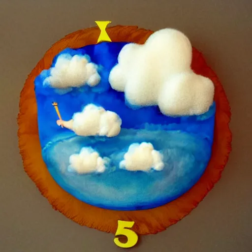 Image similar to wizard riding on cloud