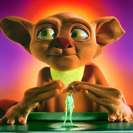 Image similar to mac and me ( 1 9 8 8 ), bold natural colors, national geographic photography, masterpiece, full shot