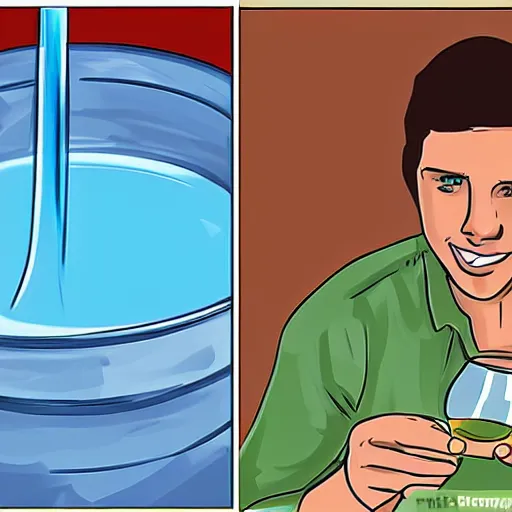 Image similar to wikihow to turn water into wine