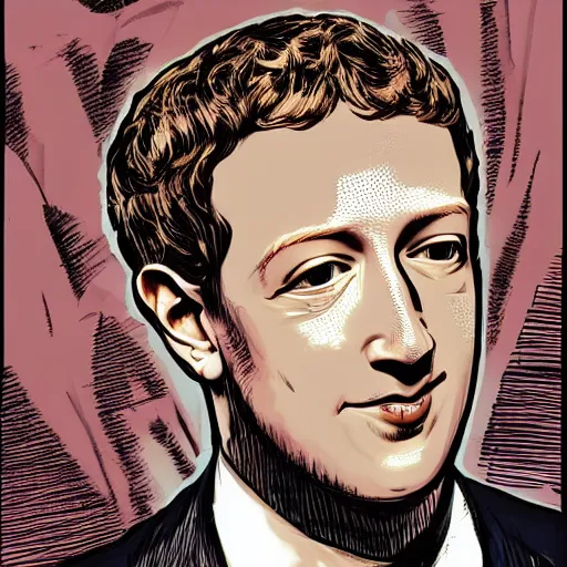 Image similar to mark zuckerberg by Keith Thompson