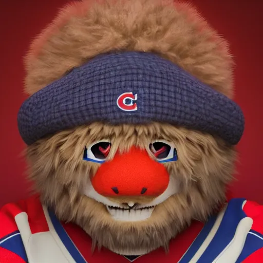 Image similar to Portrait of Youppi the Habs Montreal Canadiens Mascot as a very handsome friendly pokemon, highly detailed, smooth, sharp focus, dynamic lighting, intricate, trending on ArtStation, illustration, art by WLOP