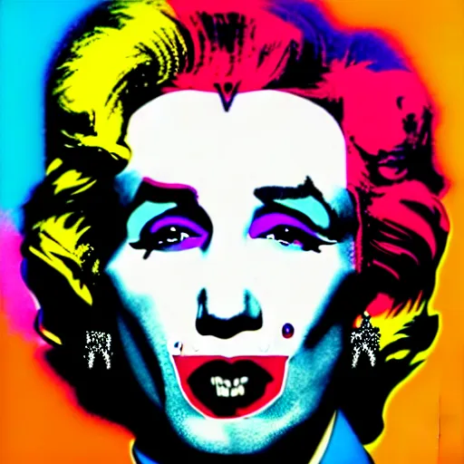 Image similar to ! dream an extremely psychedelic portrait of andy warhol as marilyn manson, surreal, lsd, face, detailed, intricate, elegant, lithe, highly detailed, digital painting, artstation, concept art, smooth, sharp focus, illustration