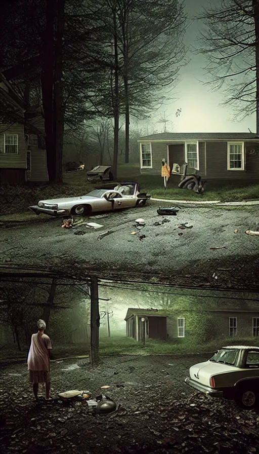 Image similar to the two complementary forces that make up all aspects and phenomena of life, by gregory crewdson