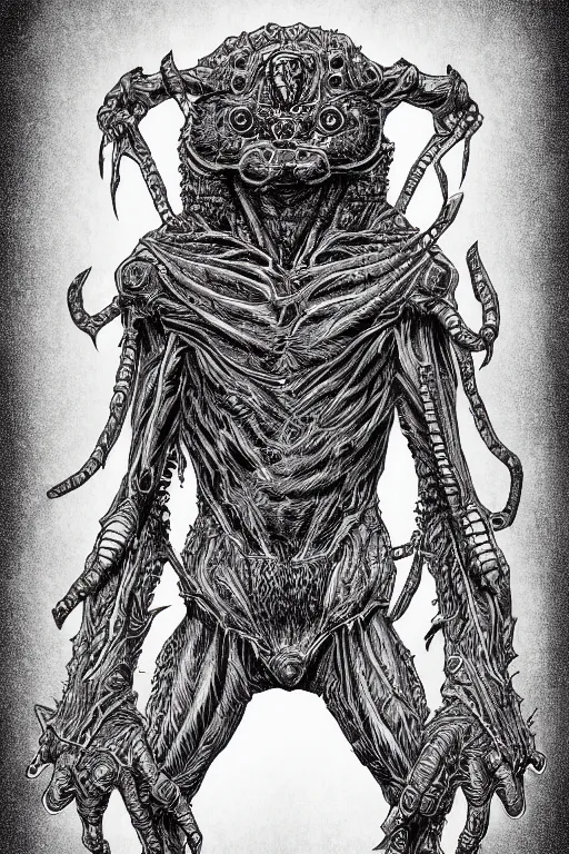 Image similar to mole humanoid figure monster, symmetrical, highly detailed, digital art, sharp focus, trending on art station, kentaro miura manga art style