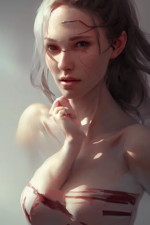 Prompt: cute woman, accurate anatomy, only two hands, highly detailed, digital painting, artstation, concept art, smooth, sharp focus, illustration, Unreal Engine 5, 8K, art by artgerm and greg rutkowski and edgar maxence