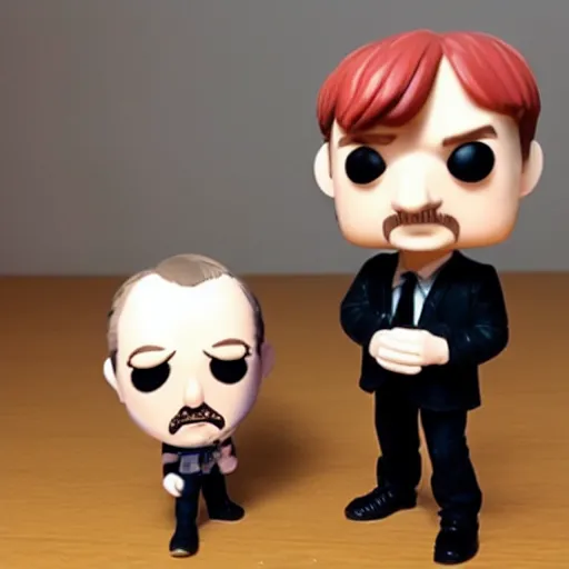 Image similar to mark e smith as a funko pop toy