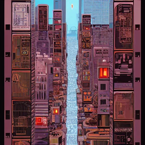 Image similar to retrofuturistic city by Jeffrey Smith