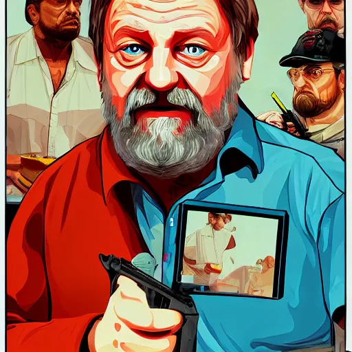 Philosopher Slavoj Zizek - Red Sunset