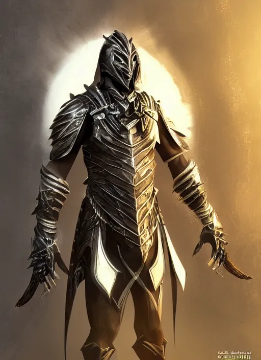 Image similar to ultra detailed fantasy of maasai warriorin futuristic armor, elden ring, realistic, dnd character portrait, full body, dnd, rpg, lotr game design fanart by concept art, behance hd, artstation, deviantart, global illumination radiating a glowing aura global illumination ray tracing hdr render in unreal engine 5