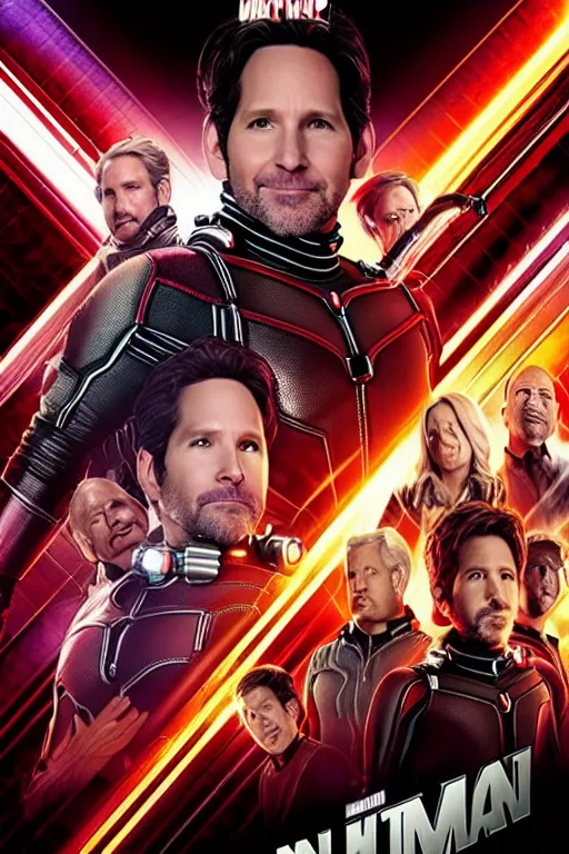 Prompt: movie poster, ant - man paul rudd playing guitar, ultra detailed fantasy, global illumination radiating a glowing aura global illumination ray tracing hdr render