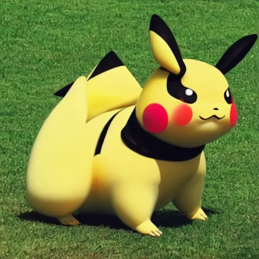 the surprised pikachu meme, hyper realistic