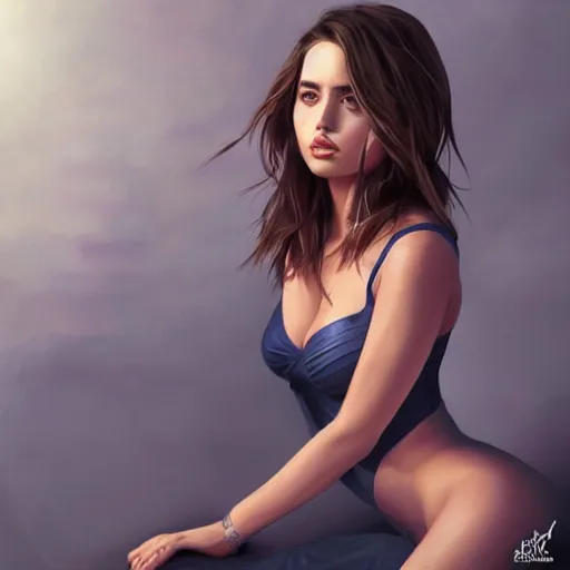 Prompt: portrait of ana de armas by artgerm, random background scene