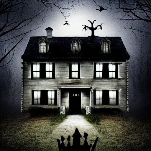 Image similar to a haunted house