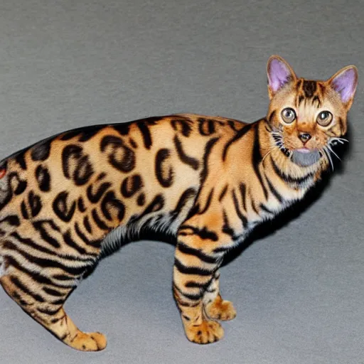 Image similar to bengal cat wearing body armor