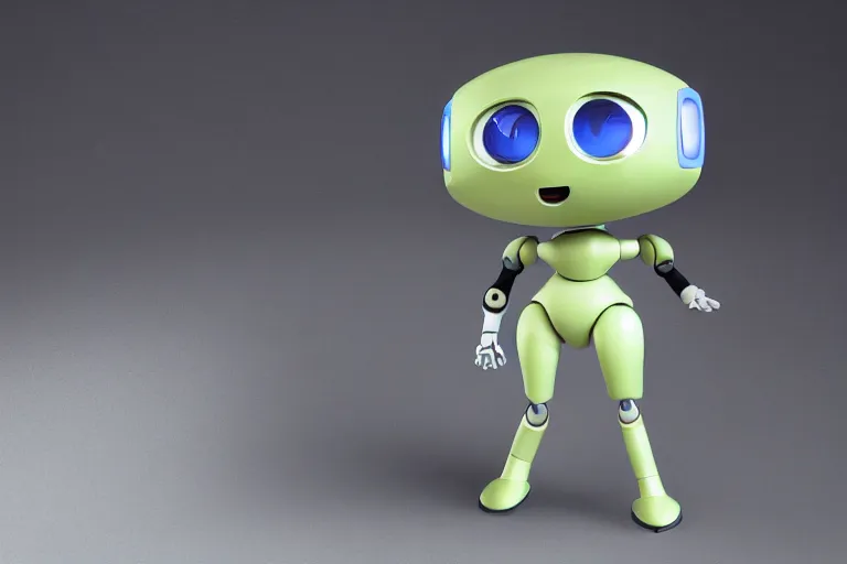 Prompt: Anime cute robot designed by Pixar, XF IQ4, 150MP, 50mm, f/1.4, ISO 200, 1/160s, natural light, Adobe Photoshop, Adobe Lightroom, DxO Photolab, Corel PaintShop Pro, rule of thirds, symmetrical balance, depth layering, polarizing filter, Sense of Depth, AI enhanced