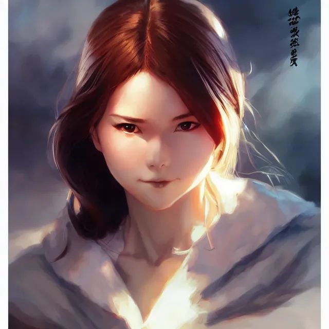 Image similar to komi san by stanley artgerm lau, wlop, rossdraws, frank frazetta, andrei riabovitchev, marc simonetti