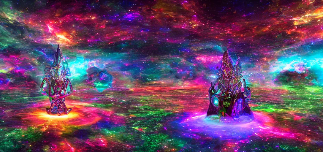 Image similar to cosmic ritual supertrip, 8 k cinematic hdr