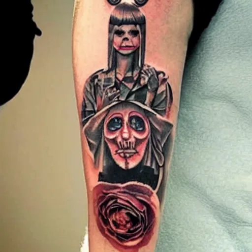 Image similar to horror tattoo ideas