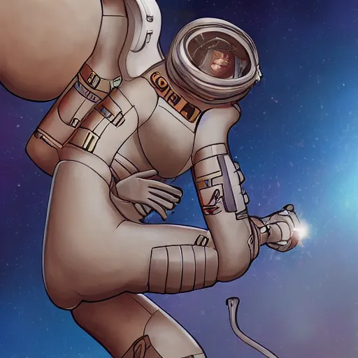 Prompt: human felinid player, in space station 13, ss13, /tg/station, digital art, trending on artstation, illustration, 2D