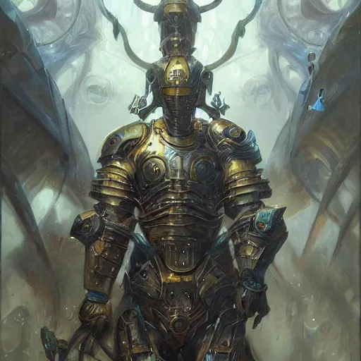 Image similar to hydras as a realistic fantasy knight, closeup portrait art by donato giancola and greg rutkowski, digital art, trending on artstation, symmetry!!