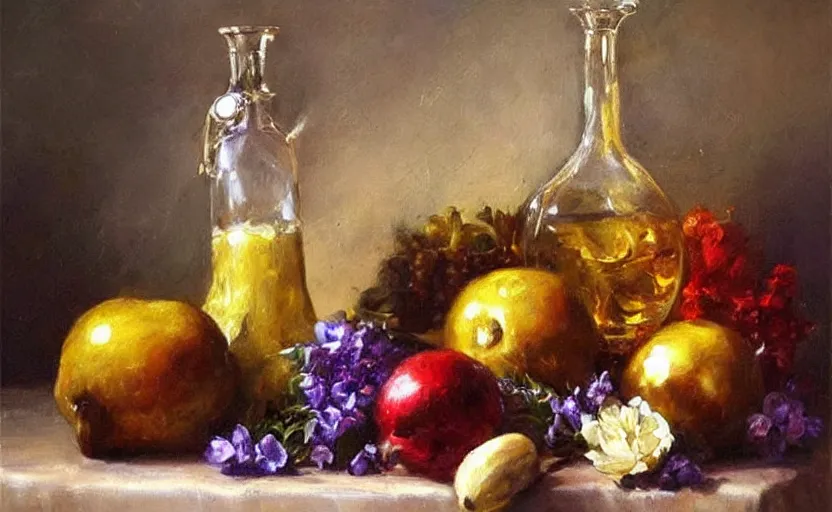 Image similar to Alchemy amazing still life composition. By Konstantin Razumov, chiaroscuro, highly detailded