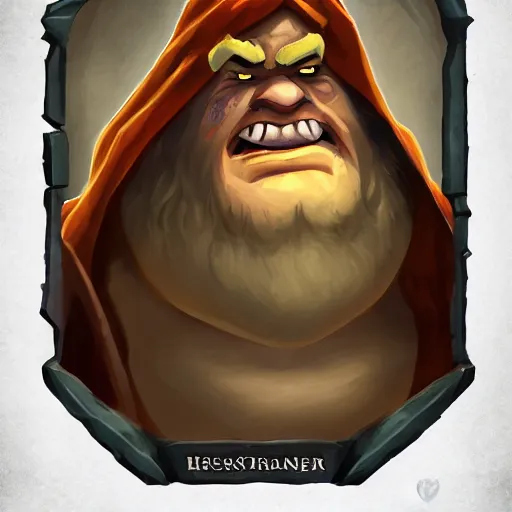 Prompt: a small ogre wizard, hearthstone, concept illustartion, character art,