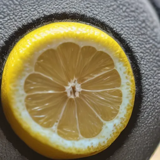 Image similar to an epic cinematic 8K HD movie shot of a close-up lemon