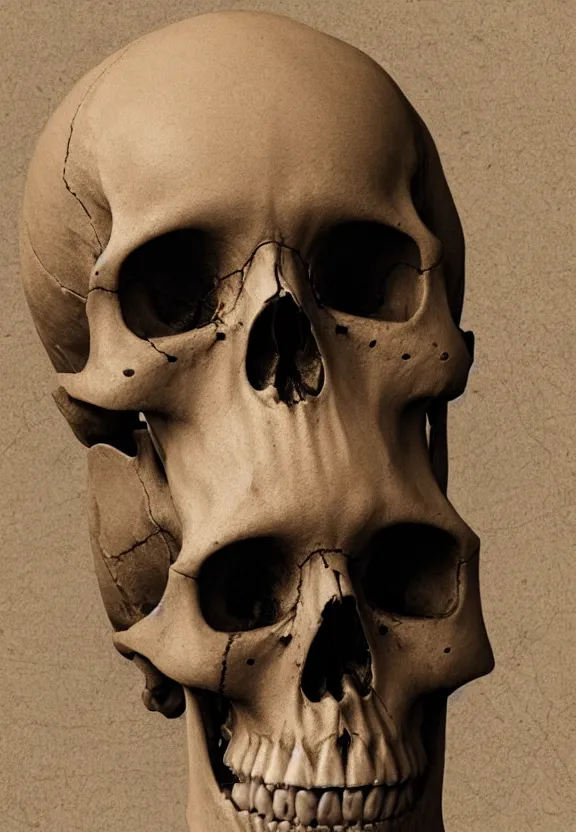 Image similar to human skull