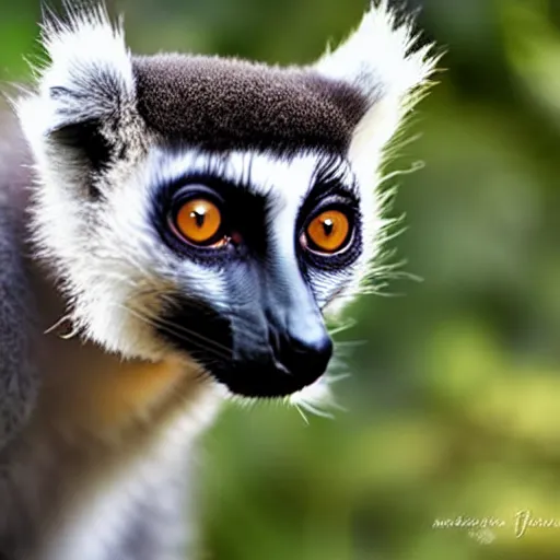 Image similar to a lemur - cat - hybrid, animal photography