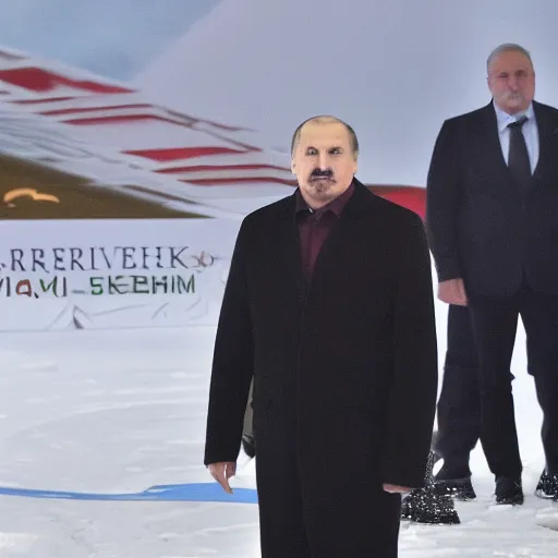 Image similar to Alexander Lukashenko as a supervillain, devilishly holding earth in his hands