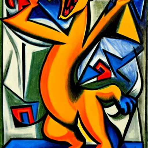 Prompt: Charizard surreal cubism, Pablo Picasso