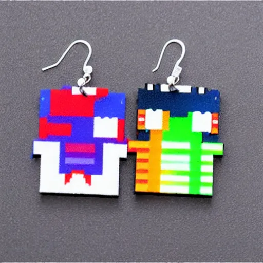 Image similar to 2d lasercut Nyan Cat earrings