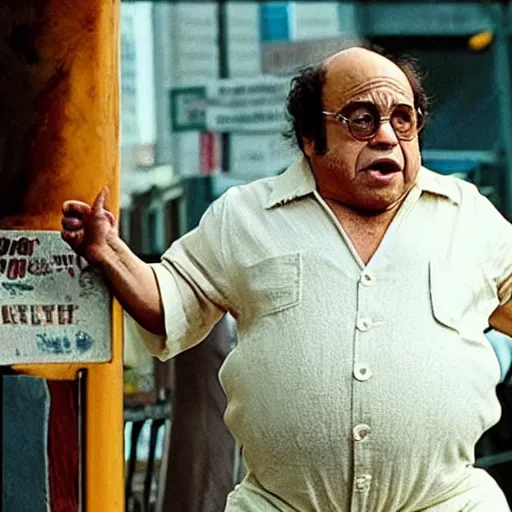 Prompt: Danny Devito in kung fi hustle