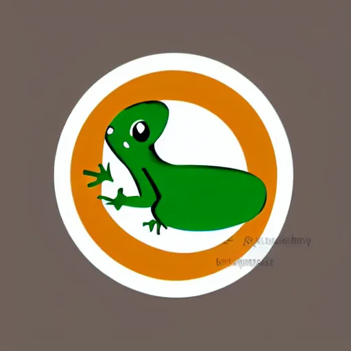 Prompt: a logo featuring a gecko, minimalist, sharp